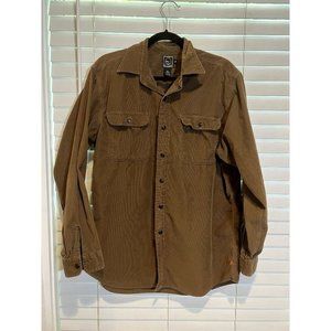 Ralph Lauren RLX Brown Corduroy Long Sleeve Button Up Shirt -‎ Size M